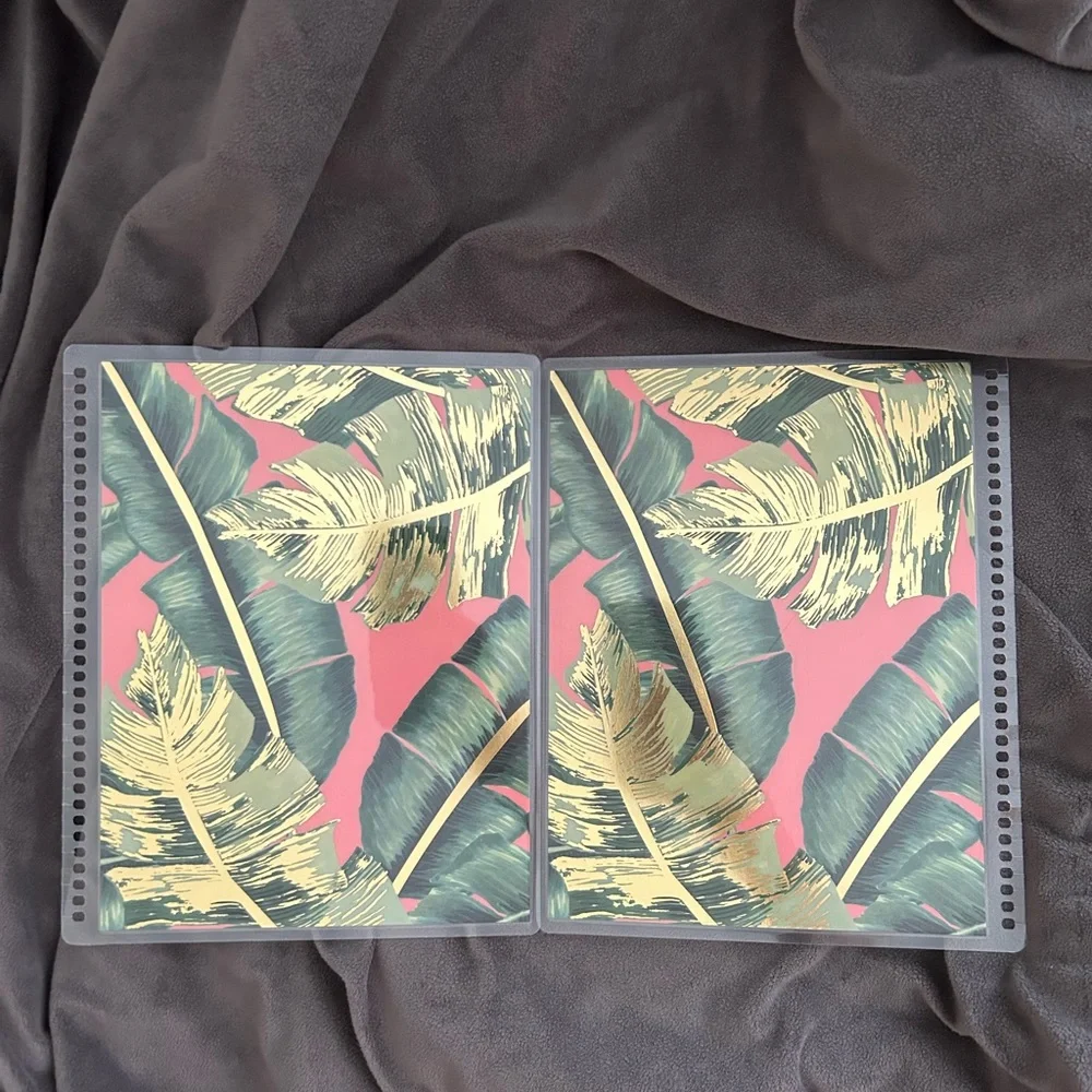 Erin Condren 7x9 Palm Fronds front & back interchangeable cover